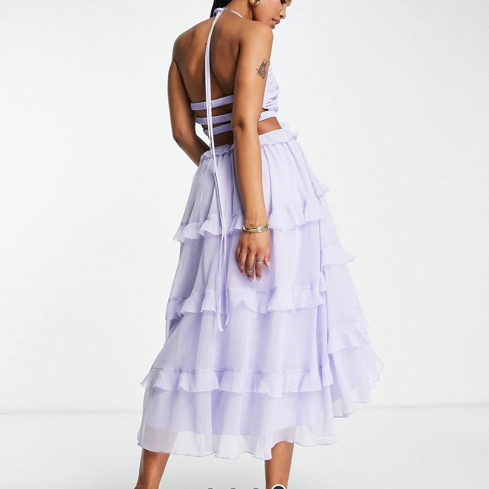 ASOS Light Purple Ruffle Dress - Picture 2 of 3